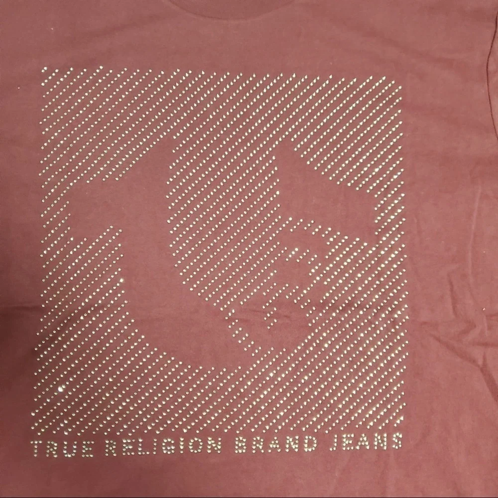 True Religion Rymstone tee sz various burgundy